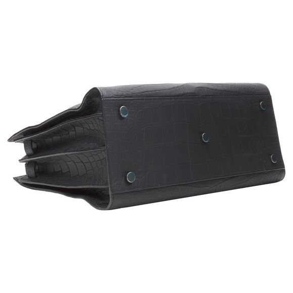 Saint Laurent Small Sac De Jour Stamped Croc Tote Bag - Picture 6 of 6